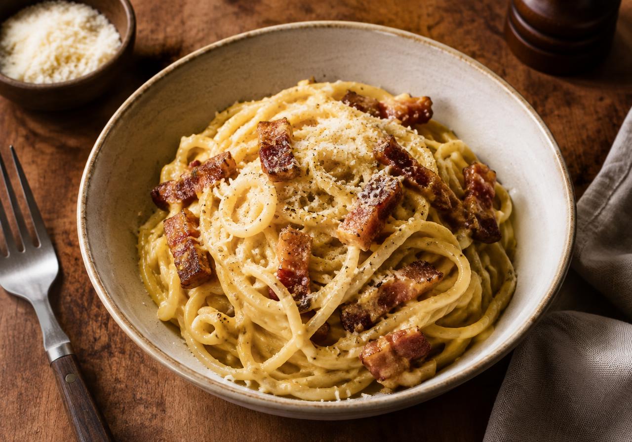 Espaguetis Carbonara
