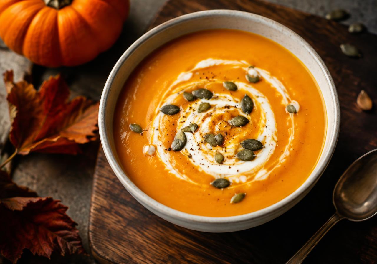 Crema de Calabaza y Jengibre